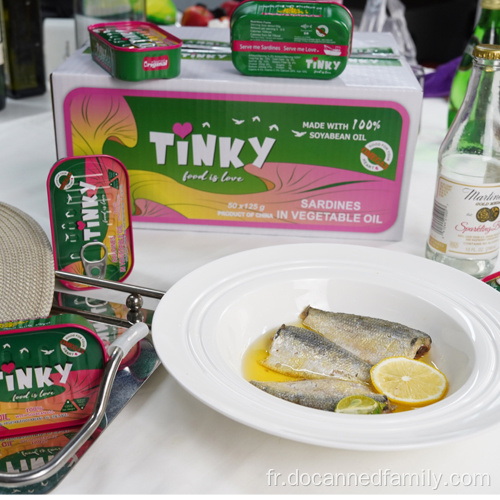 Sardine saine et délicieuse en conserve